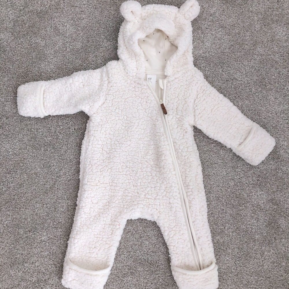 H&M newborn winter jumpsuit
